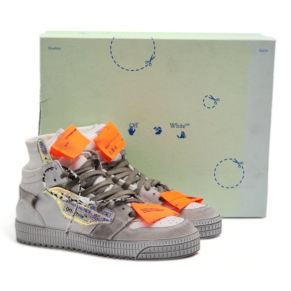 Off White Court 3.0 High Top Sneakers Iridescent - 40
